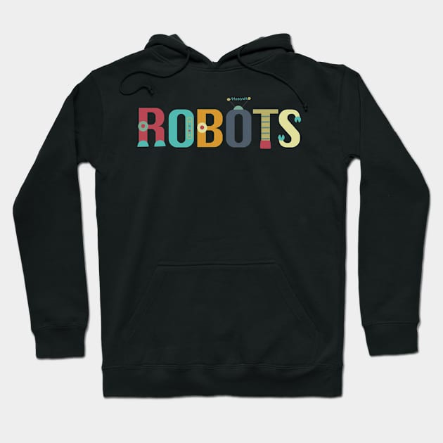 Robots Hoodie by Wanda City